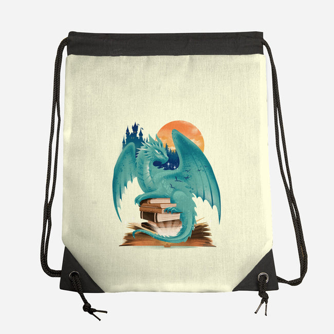 Book Of Dragon And Fantasy-None-Drawstring-Bag-dandingeroz