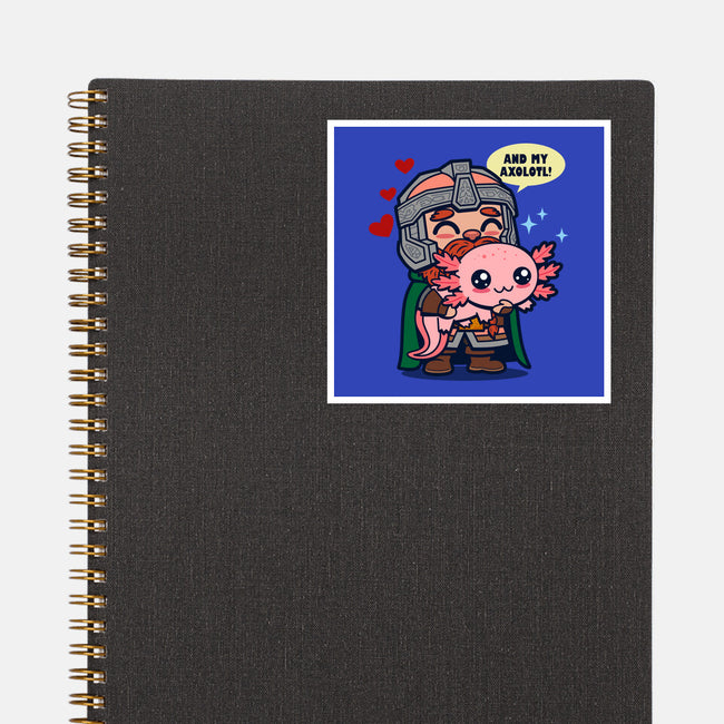 And My Axolotl-None-Glossy-Sticker-Boggs Nicolas