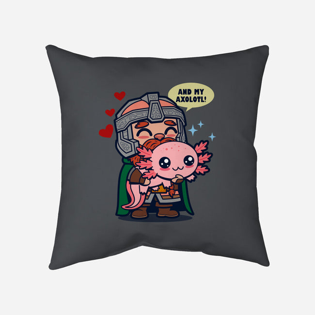 And My Axolotl-None-Removable Cover w Insert-Throw Pillow-Boggs Nicolas