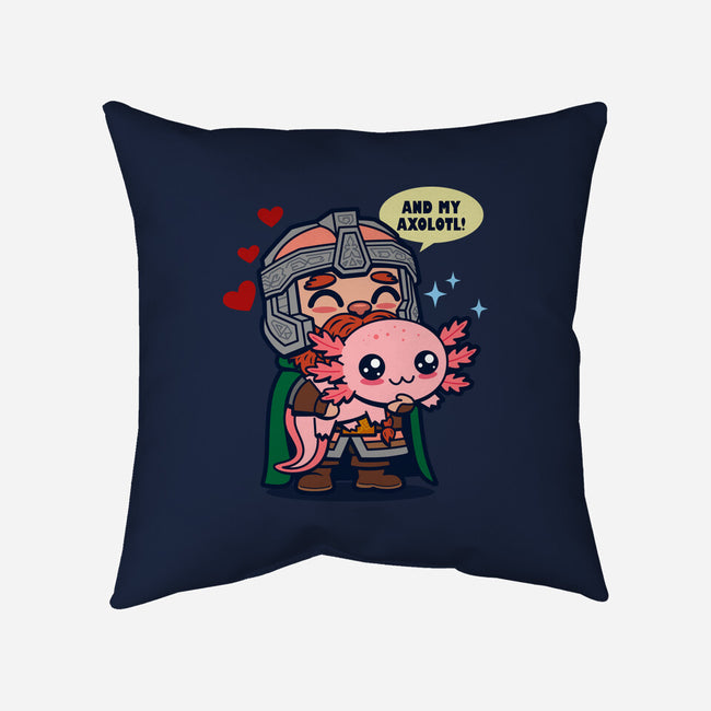 And My Axolotl-None-Removable Cover w Insert-Throw Pillow-Boggs Nicolas