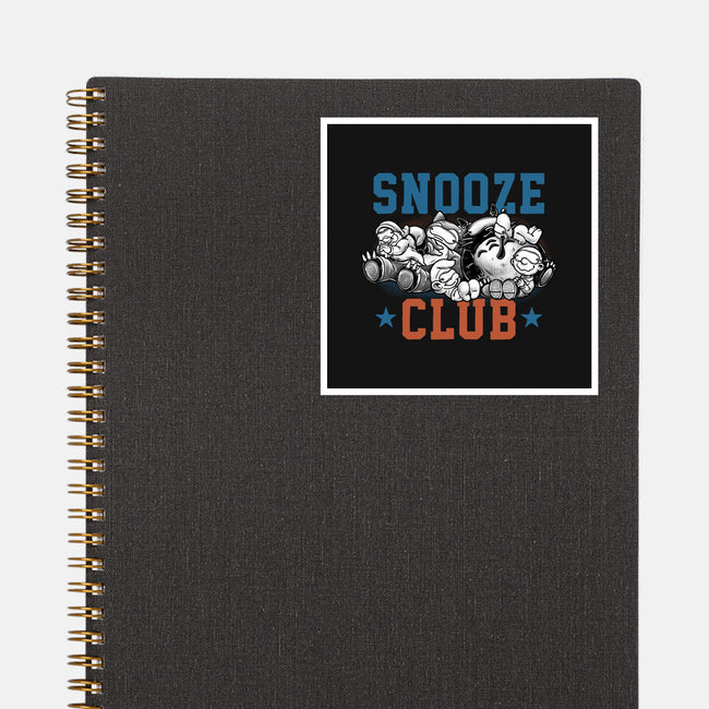 Snooze Club-None-Glossy-Sticker-glitchygorilla