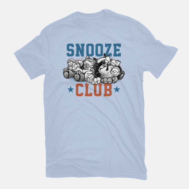 Snooze Club-Womens-Fitted-Tee-glitchygorilla