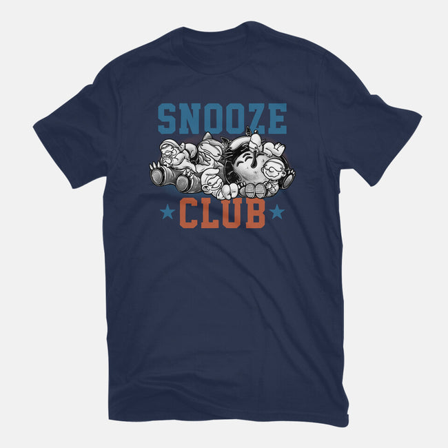 Snooze Club-Womens-Fitted-Tee-glitchygorilla