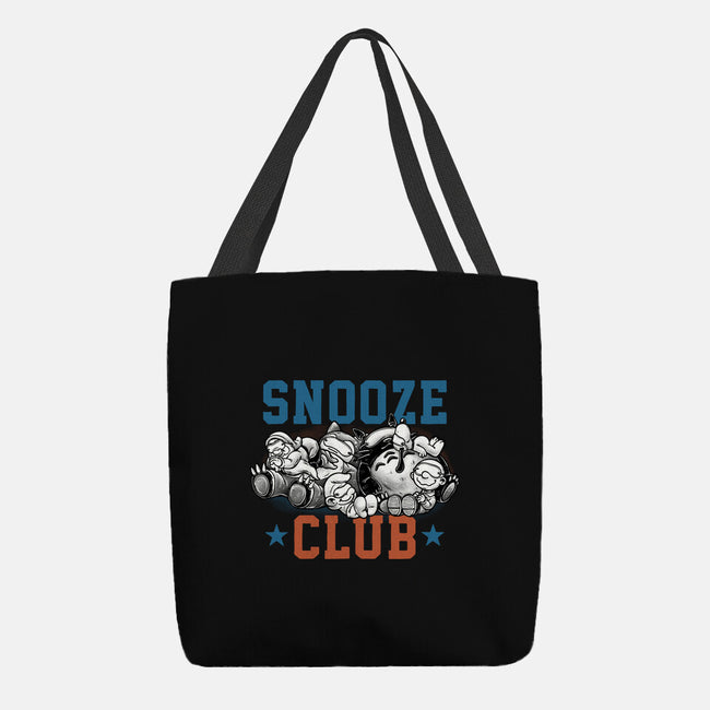 Snooze Club-None-Basic Tote-Bag-glitchygorilla