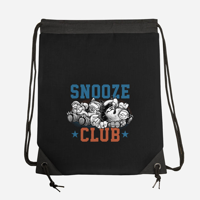 Snooze Club-None-Drawstring-Bag-glitchygorilla