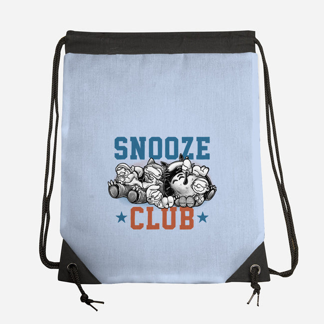 Snooze Club-None-Drawstring-Bag-glitchygorilla