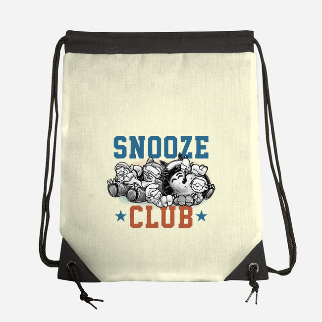 Snooze Club-None-Drawstring-Bag-glitchygorilla