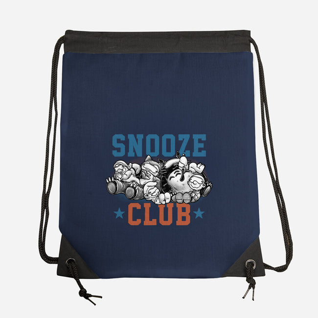 Snooze Club-None-Drawstring-Bag-glitchygorilla