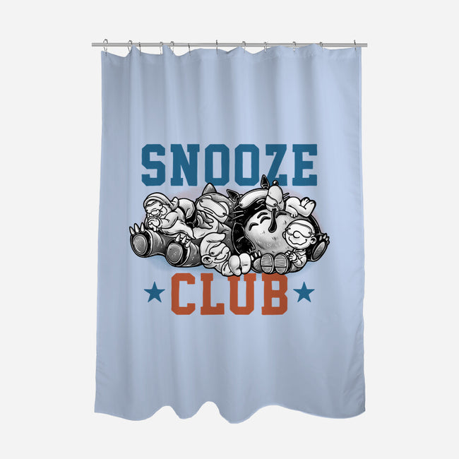 Snooze Club-None-Polyester-Shower Curtain-glitchygorilla