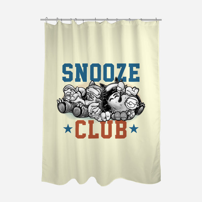 Snooze Club-None-Polyester-Shower Curtain-glitchygorilla