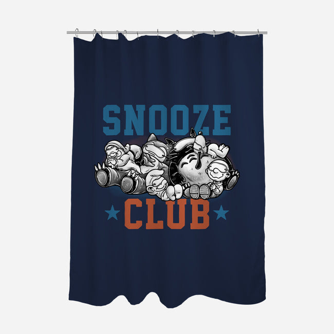 Snooze Club-None-Polyester-Shower Curtain-glitchygorilla