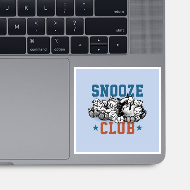 Snooze Club-None-Glossy-Sticker-glitchygorilla