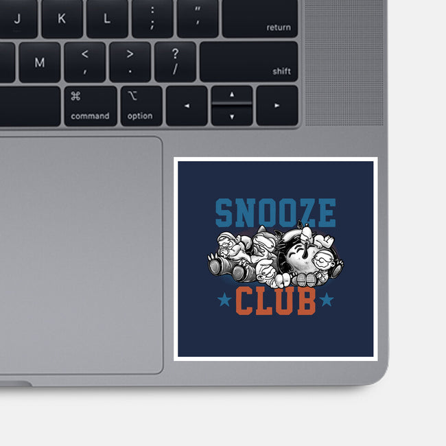 Snooze Club-None-Glossy-Sticker-glitchygorilla