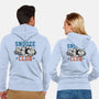 Snooze Club-Unisex-Zip-Up-Sweatshirt-glitchygorilla