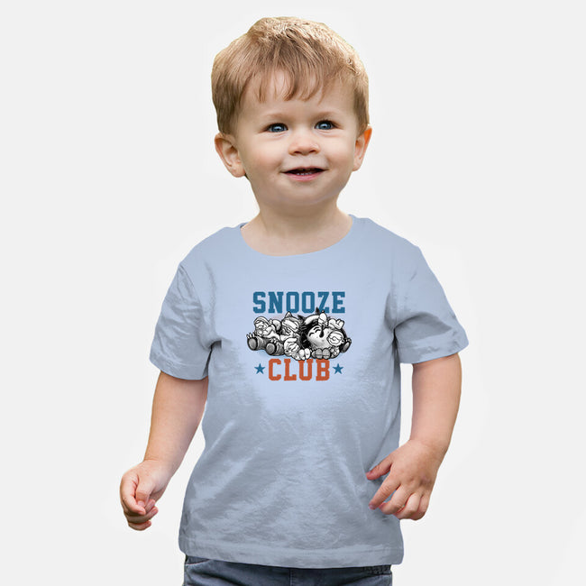 Snooze Club-Baby-Basic-Tee-glitchygorilla