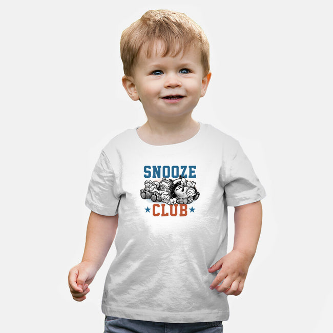 Snooze Club-Baby-Basic-Tee-glitchygorilla