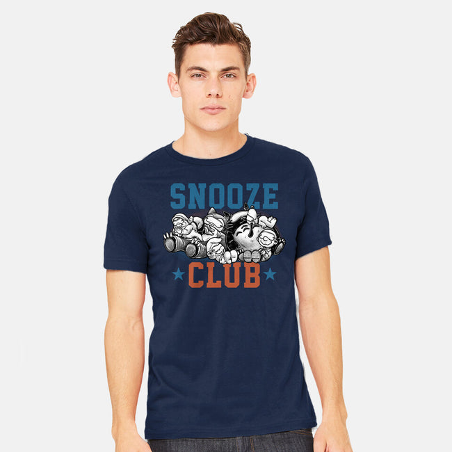 Snooze Club-Mens-Heavyweight-Tee-glitchygorilla