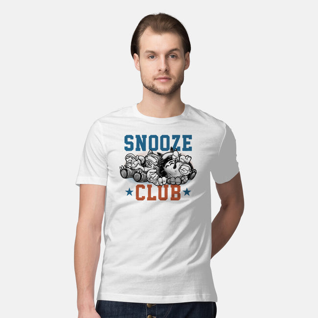 Snooze Club-Mens-Premium-Tee-glitchygorilla