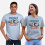 Snooze Club-Unisex-Basic-Tee-glitchygorilla