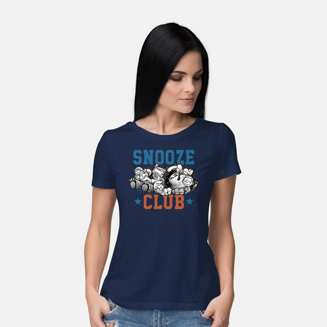 Snooze Club-Womens-Basic-Tee-glitchygorilla