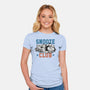 Snooze Club-Womens-Fitted-Tee-glitchygorilla