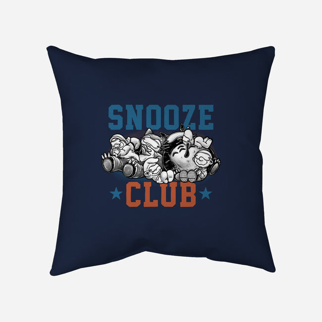 Snooze Club-None-Removable Cover w Insert-Throw Pillow-glitchygorilla