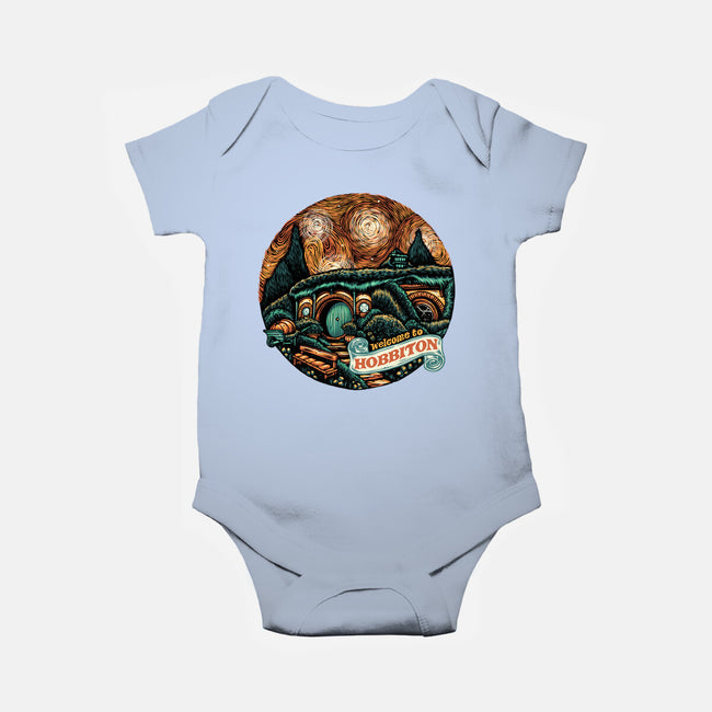 Welcome To Hobbiton-Baby-Basic-Onesie-glitchygorilla