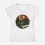 Welcome To Hobbiton-Womens-V-Neck-Tee-glitchygorilla