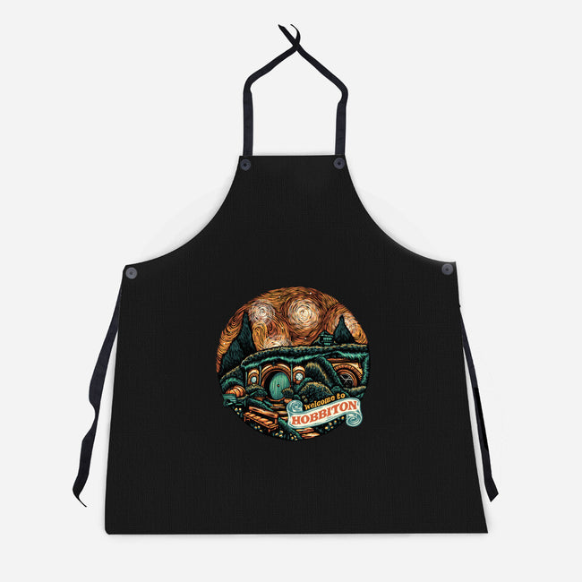 Welcome To Hobbiton-Unisex-Kitchen-Apron-glitchygorilla