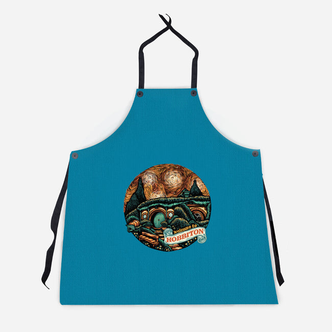 Welcome To Hobbiton-Unisex-Kitchen-Apron-glitchygorilla