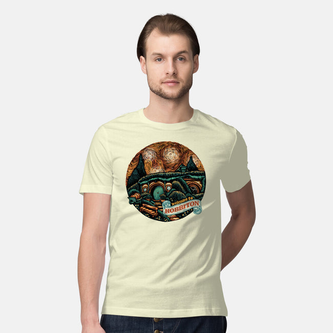 Welcome To Hobbiton-Mens-Premium-Tee-glitchygorilla