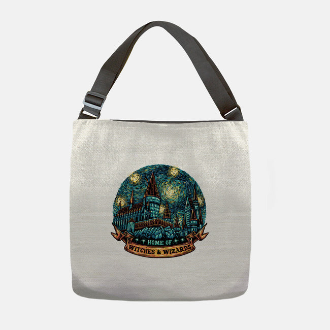 Home Of Witches And Wizards-None-Adjustable Tote-Bag-glitchygorilla