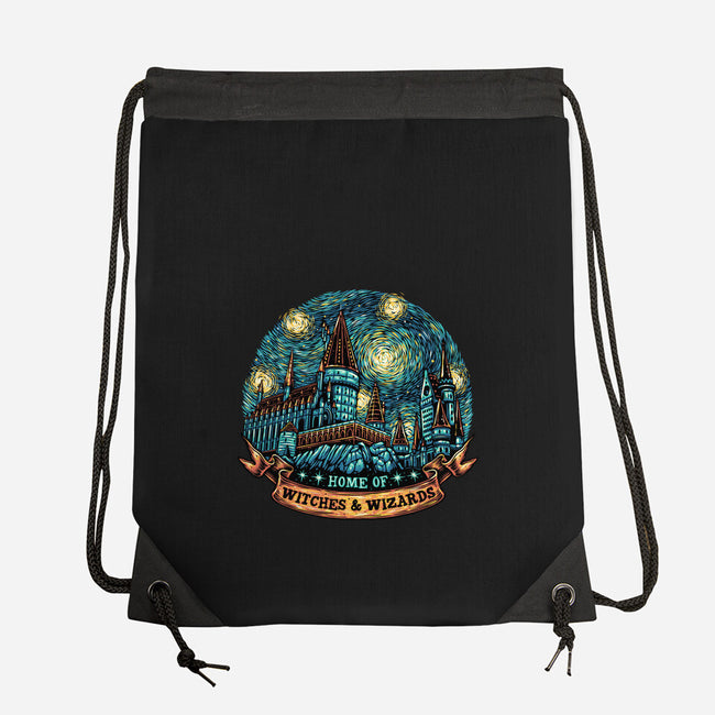 Home Of Witches And Wizards-None-Drawstring-Bag-glitchygorilla