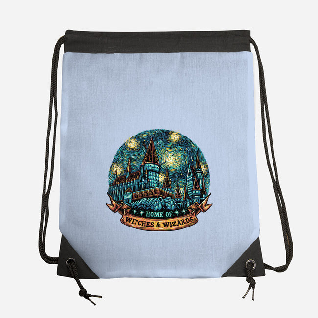 Home Of Witches And Wizards-None-Drawstring-Bag-glitchygorilla