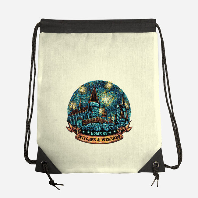 Home Of Witches And Wizards-None-Drawstring-Bag-glitchygorilla