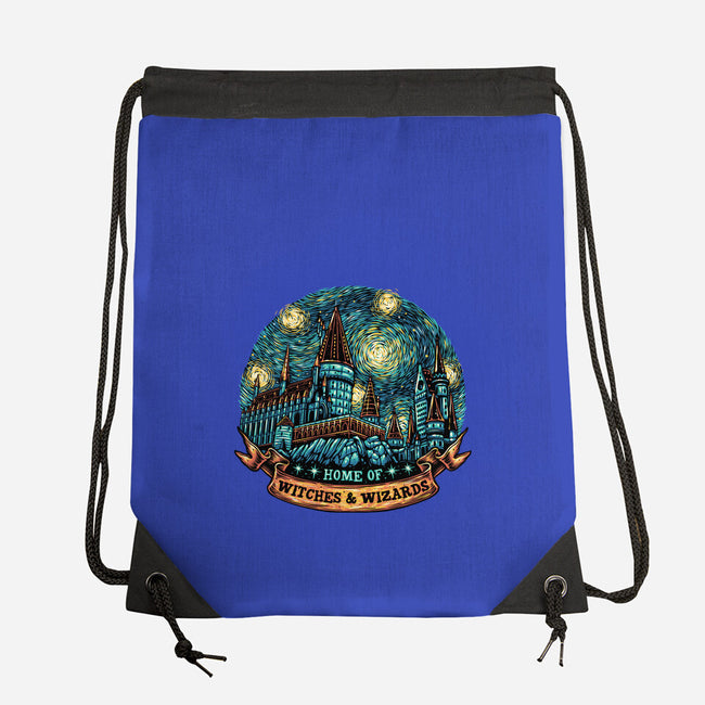 Home Of Witches And Wizards-None-Drawstring-Bag-glitchygorilla