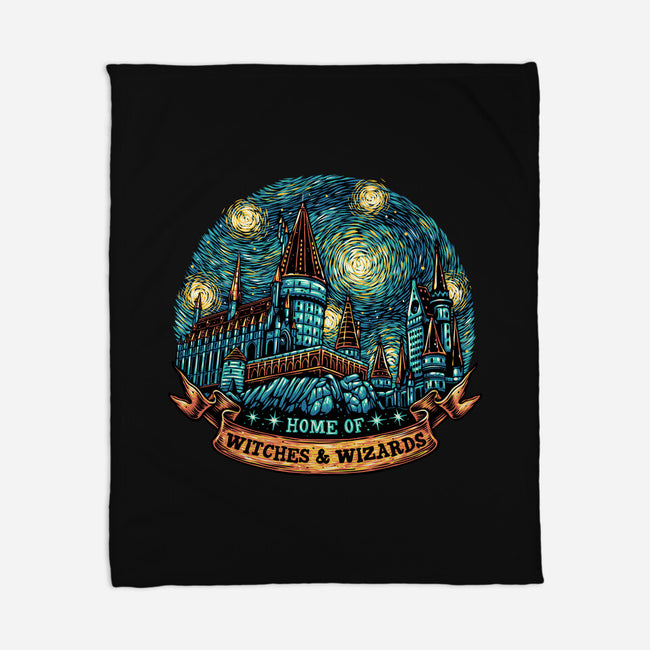 Home Of Witches And Wizards-None-Fleece-Blanket-glitchygorilla