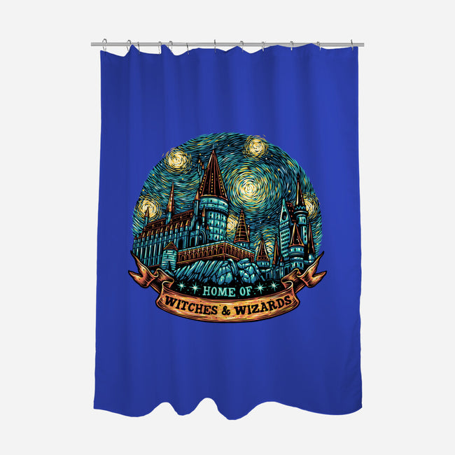 Home Of Witches And Wizards-None-Polyester-Shower Curtain-glitchygorilla