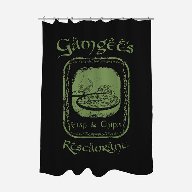 Gamgee's Fish And Chips-None-Polyester-Shower Curtain-Mattania