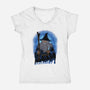 Old Grey Beard-Womens-V-Neck-Tee-rmatix