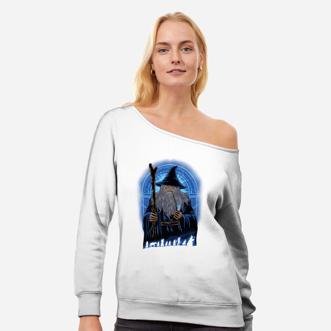 Old Grey Beard-Womens-Off Shoulder-Sweatshirt-rmatix