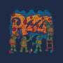 Pizza Turtle Graffiti-Womens-Basic-Tee-Studio Mootant