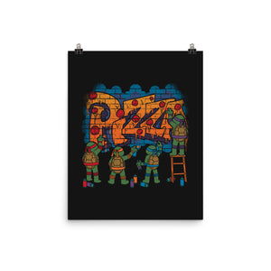 Pizza Turtle Graffiti