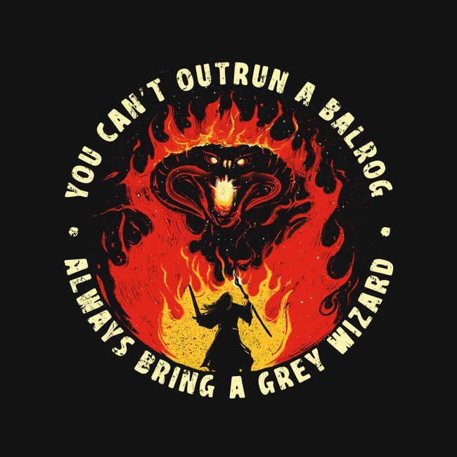 You Can't Outrun A Balrog-None-Removable Cover w Insert-Throw Pillow-sebasebi