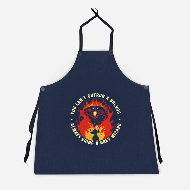 You Can't Outrun A Balrog-Unisex-Kitchen-Apron-sebasebi