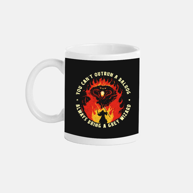 You Can't Outrun A Balrog-None-Mug-Drinkware-sebasebi