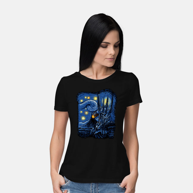 Lord Van Gogh-Womens-Basic-Tee-daobiwan