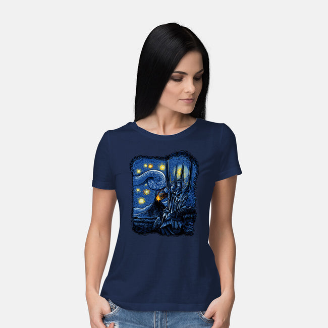 Lord Van Gogh-Womens-Basic-Tee-daobiwan