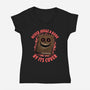 Necronomicon Book Cover-Womens-V-Neck-Tee-Studio Mootant