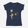 That's No Bee Hive-Womens-V-Neck-Tee-kg07